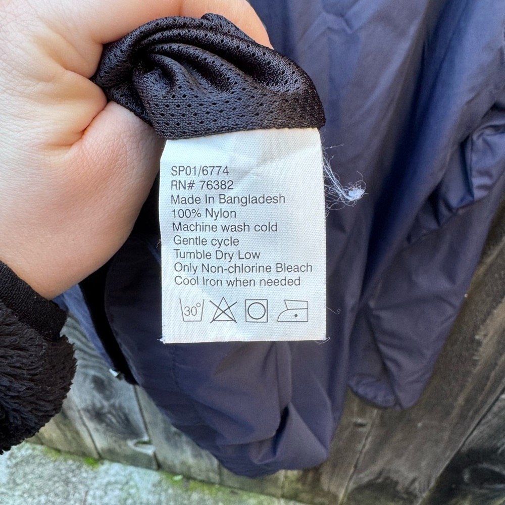 Timberland Navy Blue Weathergear Full-Zip Rain Jacket/windbreaker size medium - Picture 9 of 14